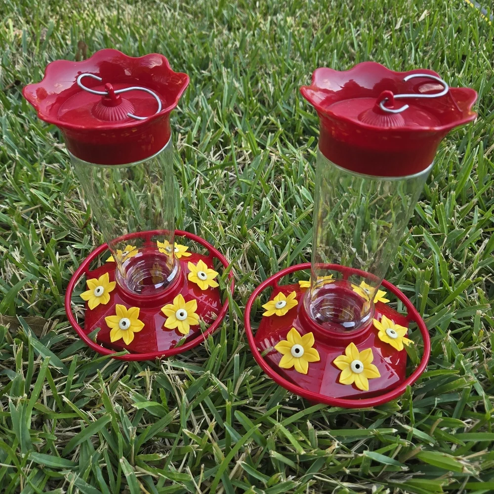 2 Pack Humming Bird Feeders with ant guard